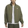 Nike Club Futura Fashion Удобная Мягкая Универсальная Куртка с Длинным Рукавом Мужская Куртка Оливково-Зеленый Белый FZ0657222