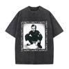 Винтажные стираные футболки Yungblud IDOLS The World Tour Мужские Женские Хип-хоп Высокое качество Готические Оверсайз Футболки Уличная одежда