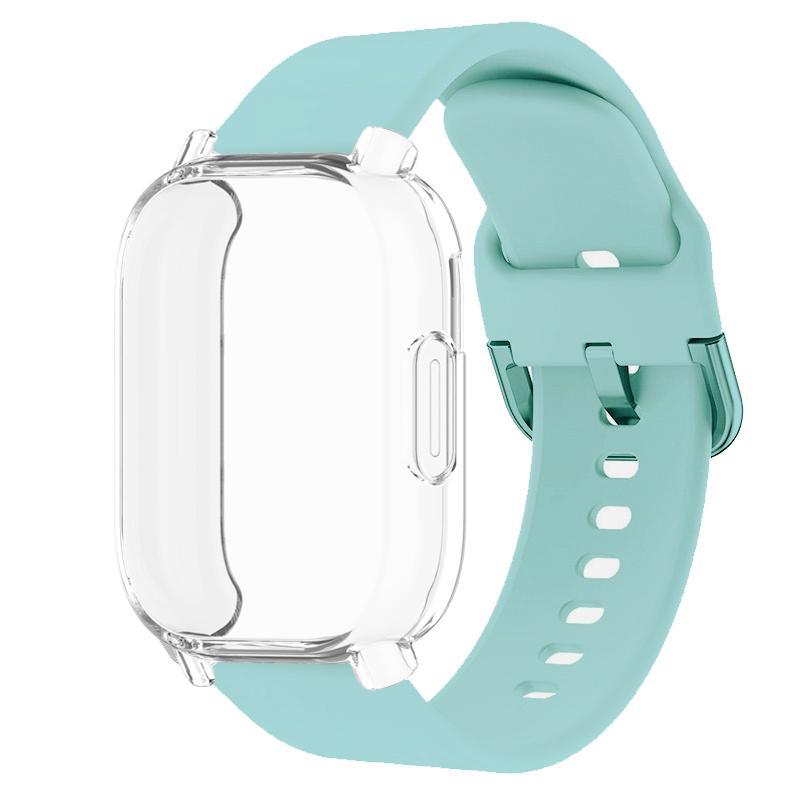 Защитный чехол + ремешок для Redmi Watch 5 active Redmi Watch 5 Lite Полное покрытие экрана Мягкий ТПУ корпус и дышащий спортивный ремешок