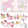 My Melody Strawberry Room Miniature Scene Collectible Toy Model Figurine Set