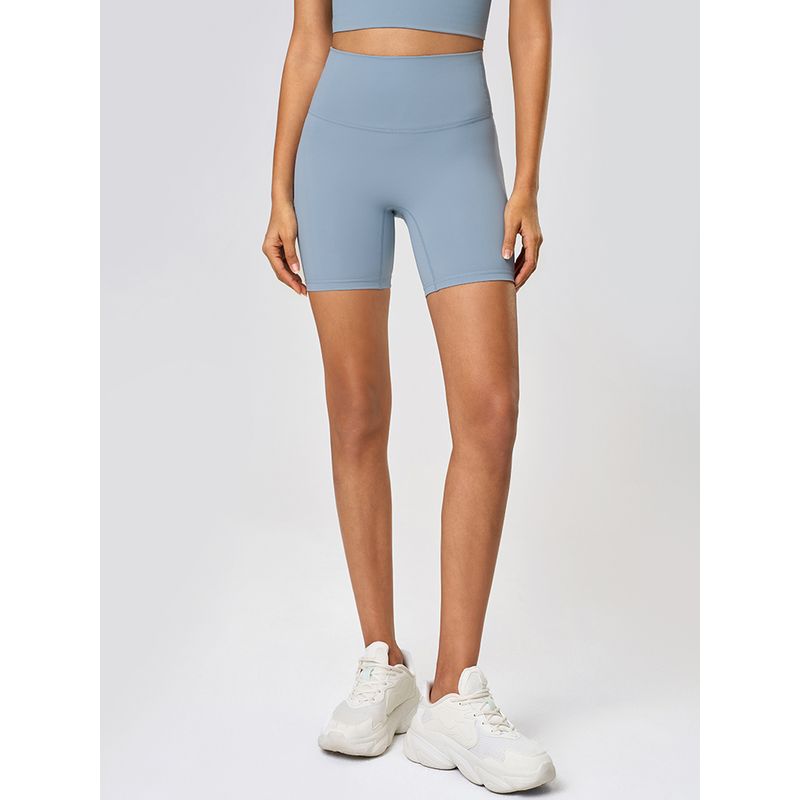 Nude Feel High Waist Yoga Shorts Outwear Thin Quick-Drying Sports Shorts Women's Tight Three-Point Fitness Shorts Women's Hip Lifting