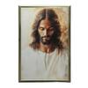 Jezus W Spokoju Serca Jezus W Spokoju Serca, 50X70 Cm, Rama Drewniana Jasny Dąb, Papier Matowy 230 Gsm