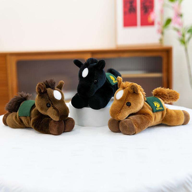 Fluffy Horse Plush Toy With Durable Pp Cotton For Kid Room Decoration And Gift