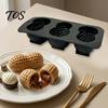 Peanut Shaped Silicone Mold Baking Mold, with 3 Cavity, Flexible Non-stick Multipurpose Accessory Tray, for DIY Chocolate Mousse Cake Biscuit