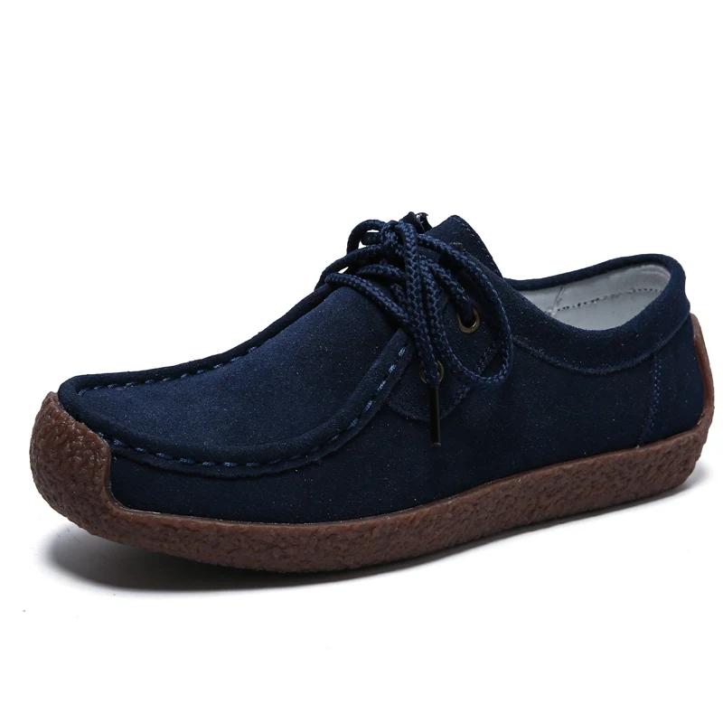 Новые замшевые кожаные женские повседневные туфли на плоской подошве кроссовки женские мокасины дизайнерские лоферы женская обувь женские туфли большого размера