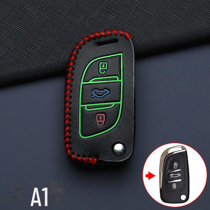 Чехол для автомобильного ключа Volkswagen, Chery, Citroen, Peugeot, Mitsubishi со специальной пряжкой