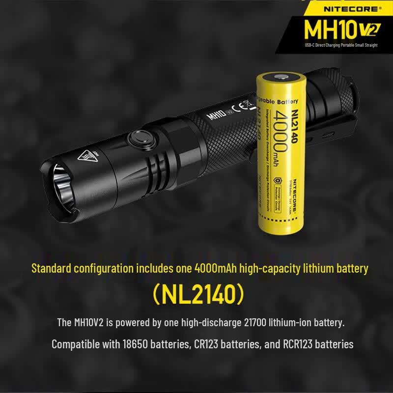 Nitecore MH10 V2 Rechargeable LED Flashlight