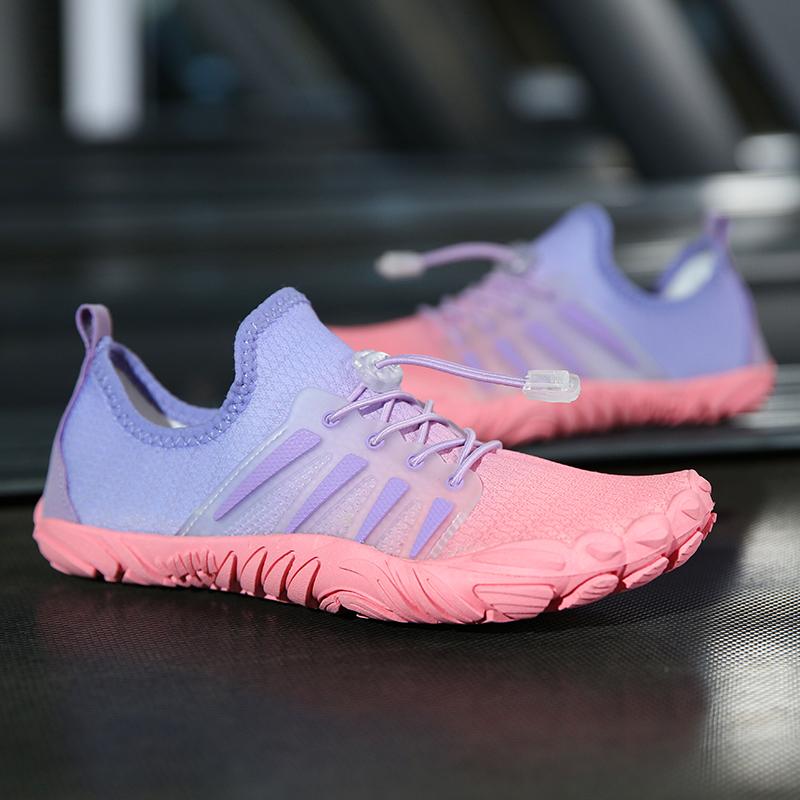 Fashion New Couple Water Shoes Aqua Shoes Five-finger Swimming Shoes 35-46 Size Beach Sports Shoes Fashion Men's Fitness Shoes