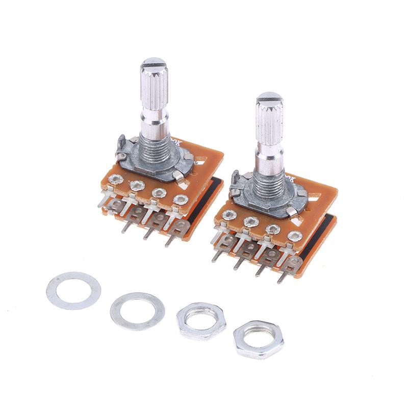 2/5Pcs 8Pins B50K B100K Sound Volume Amplifier Potentiometer Dual Channel 8-Pin Flower Shaft 20Mm 25Mm 30Mm Wh148 (16) Type