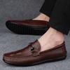 High Quality Brand Soft Soled Loafers for Home Commuting Men's Genuine Leather Shoes Interview for Outdoor Men's Driving Shoes