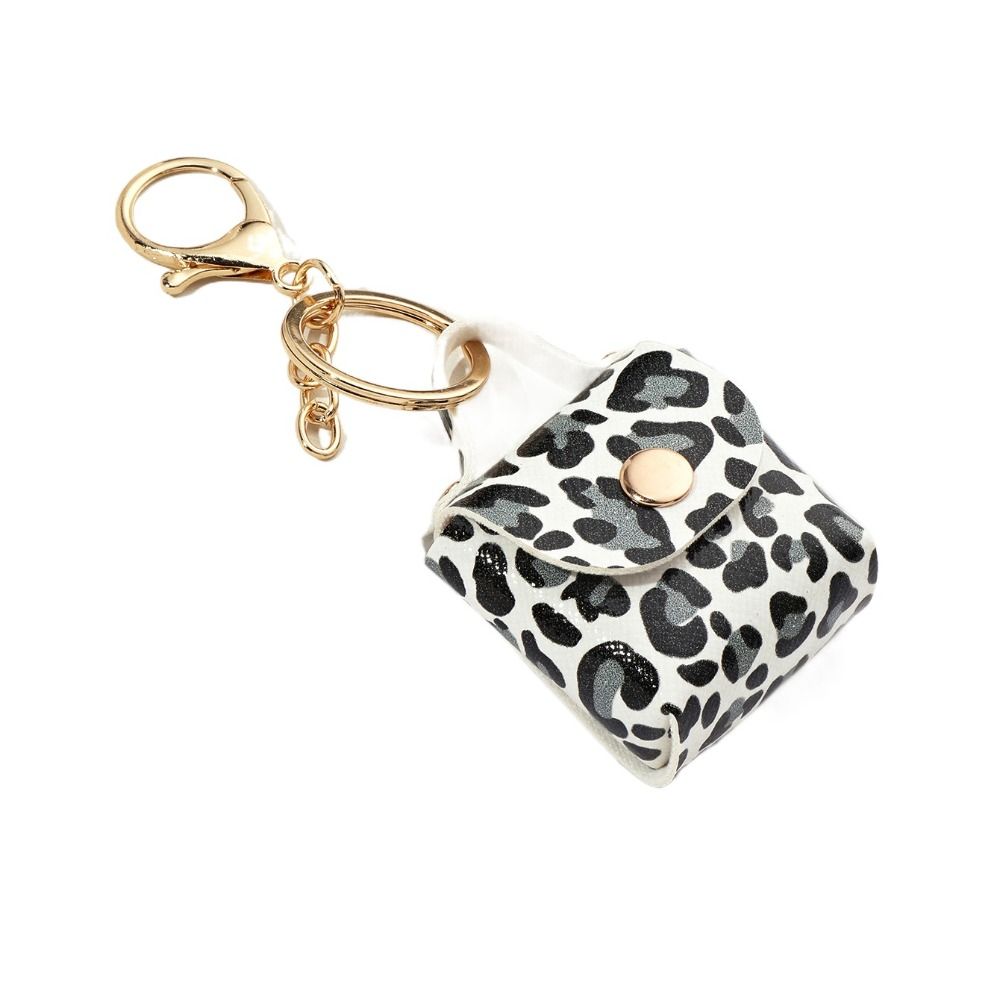 Leopard Print Keyring Mini Bag Pendant Fashion Backpack Hanger  DIY Accessories