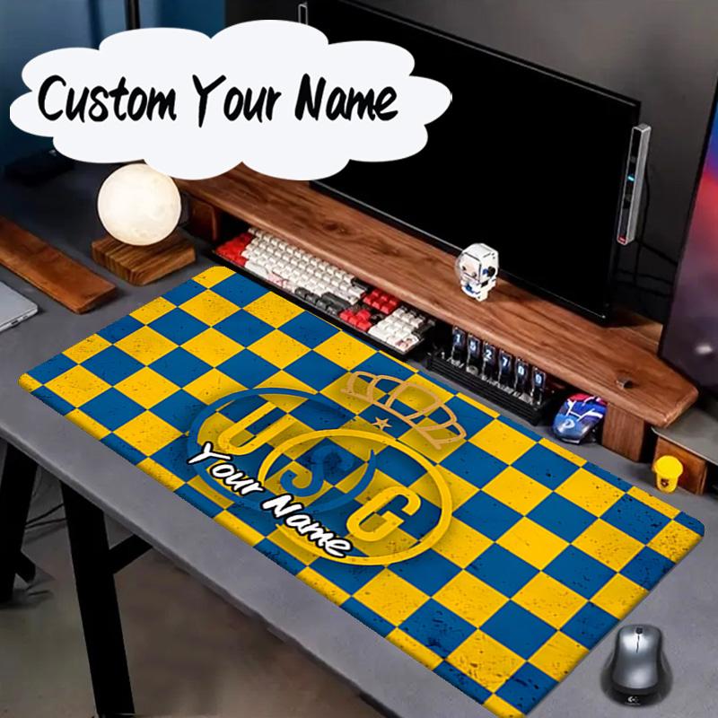 Custom Name Mouse pad Golden Crown Symbol Royale Mouse pad, Gaming Mouse Pad, keyboard pad, Desk Decor for computer notebook Fan Birthday Gift