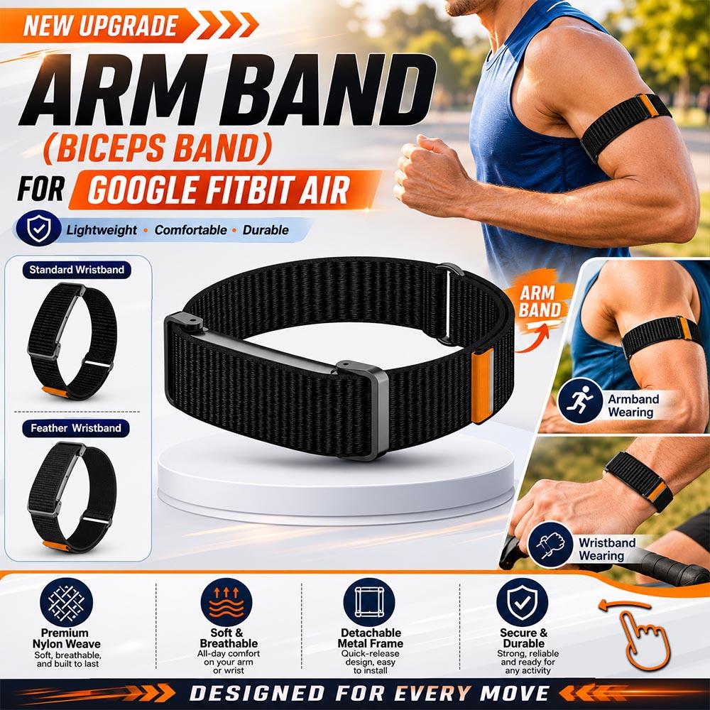 2026 Новый плетеный нейлоновый ремешок на бицепс для Google Fitbit Air Band Фитнес-трекер Сменный ремешок Наручный ремешок для Google Fitbit Air Strap
