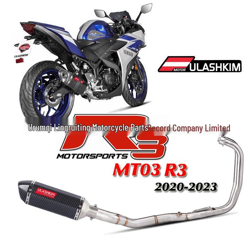 Выхлопная система для Yamaha MT03, R3, R25 (2020-2023 гг.) Мотоциклы – Полный комплект