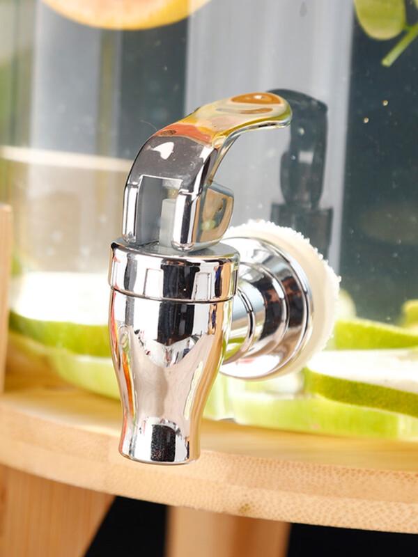 Shixun Glass Beverage Dispenser with Faucet and Bamboo Stand