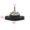 Black Battery Junction Post Bus Bar Power Distribution Block M6 Stud Terminal