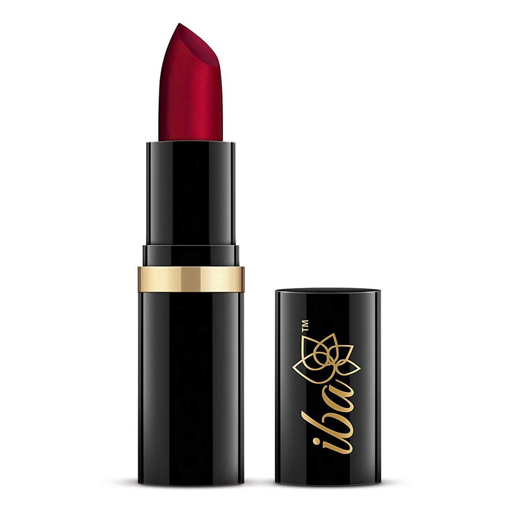Iba Halal Care Pure Lips Moisturizing Lipstick Shade, A65 Ruby Touch, 4g & Iba Halal Care Moisture Rich Lip Balm - Strawberry, 4.5 g