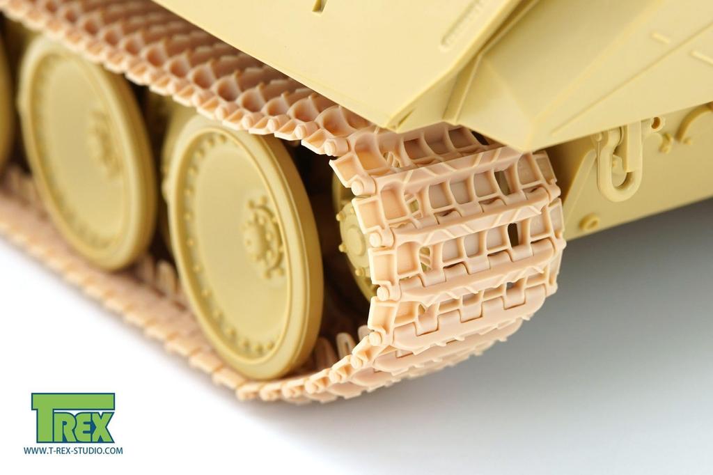 Студия Второй мировой войны немецкий танк Panther подвижная гусеница поздняя модель пластиковые детали для модели TR85007 T-Rex 1/35