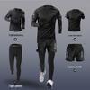 Men's Quick-Dry Summer Fitness Set: Ice Silk Short Sleeve & Tight Running Shorts