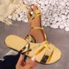 2024 летняя новая женская обувь большого размера сандалии на плоской подошве простые и универсальные сандалии женская одежда тапочки женские