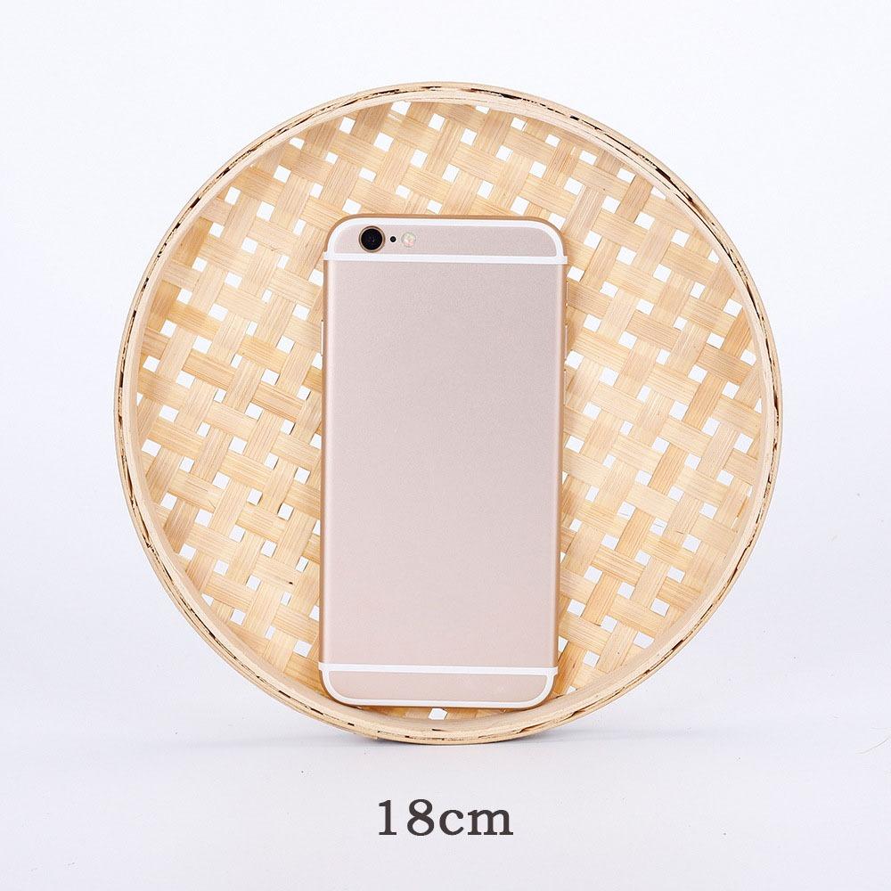 6 Sizes Weaving Bamboo Sieve Raft Handmade Storage Basket New Kitchen Storage Trays  Home Decor