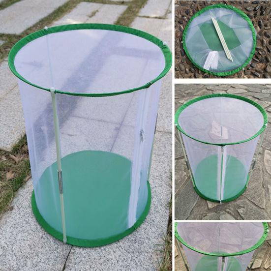 Мини-теплица для бабочек Yousheng Butterfly Habitat для внутреннего и наружного наблюдения, прочная многоразовая цилиндрическая клетка с видимой сеткой
