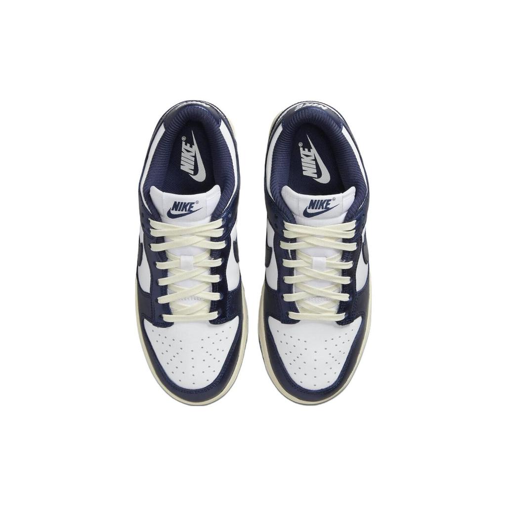 Nike Кроссовки Dunk Low Premium WMNS Vintage Navy White Midnight Navy Coconut Milk Женские FN7197-100