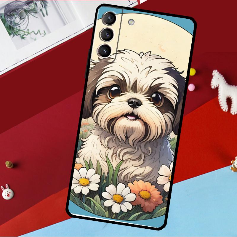 Мультяшная собака Ши-тцу Чехол Для Samsung Galaxy S26 S25 S24 S21 S22 S20 Ultra S9 S10 Plus S23 FE S25 FE Чехол для телефона