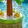 Inflatable Tree Cooler, Hawaiian Luau Party Drink Holder, Floating Pool Beverage Bucket For Summer Beach, Pool Party & BBQ