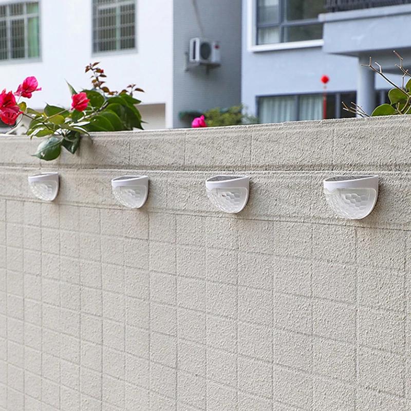 Solar Lamp Outdoor Lighting Medium Control Induction Courtyard Decoration Solar Fence Wall Lamp Semi Circular Energy-saving Street Lamp Staircase Lamp