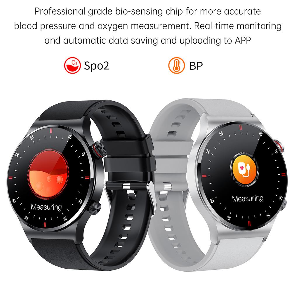 ECG PPG Bluetooth Call Смарт-часы Мужской спортивный браслет NFC Водонепроницаемый фитнес-трекер SmartWatch для IOS Android