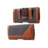 Étui Housse Pour OnePlus 5T Clip Métal Ceinture Pince Textile - Cuir - Marron