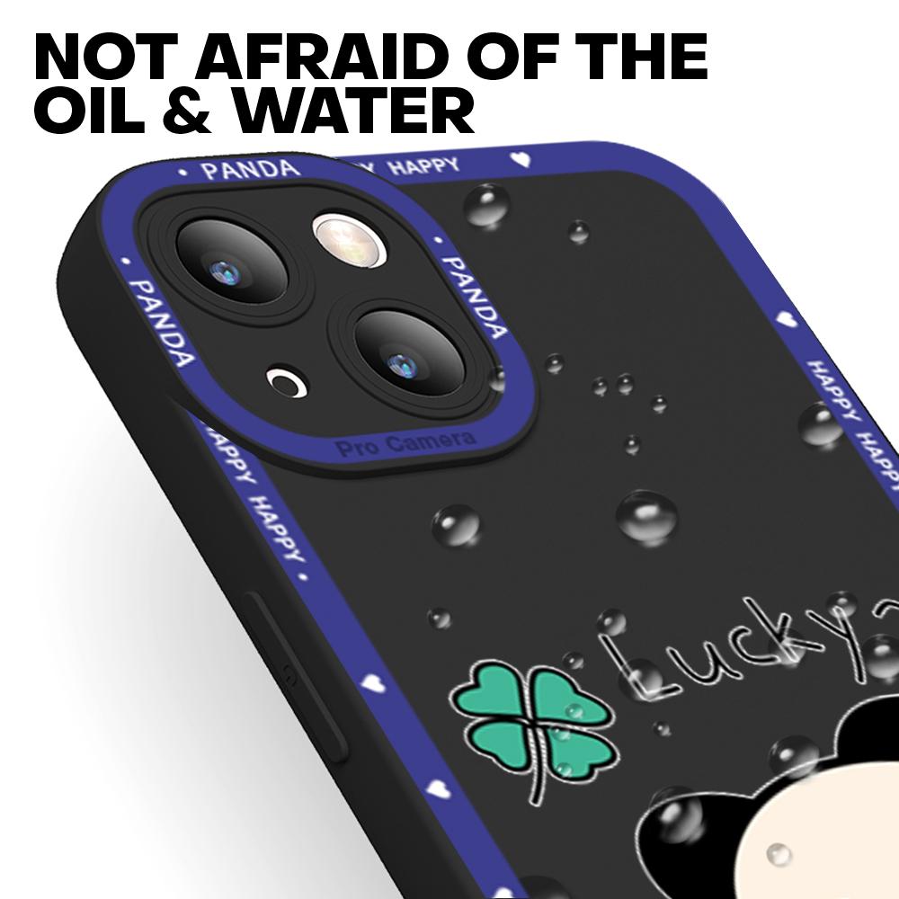For iPhone 16 15 14 Pro Max Redmi Note 13 12 Pro Samsung S25 S24 Ultra A13 A14 A15 A16 Full Camera Protect Soft Silicone Panda Pattern Casing