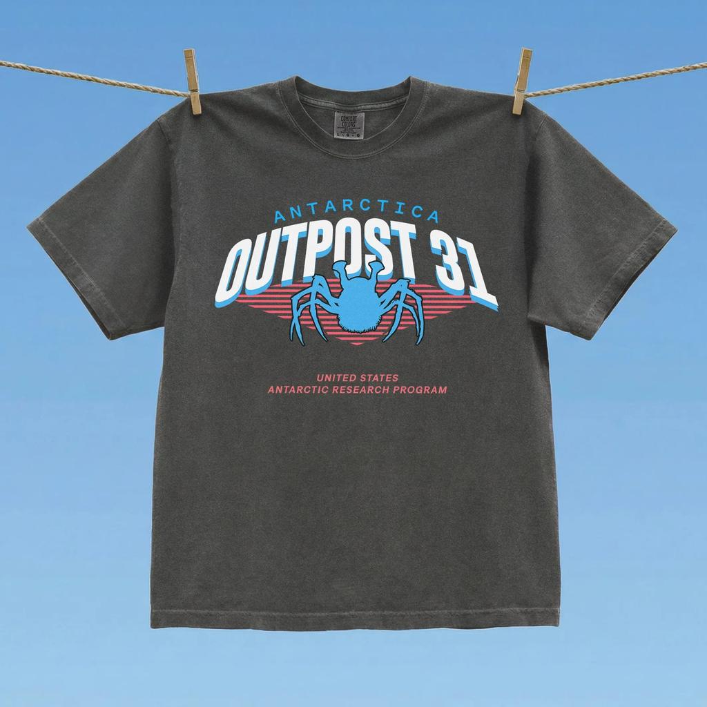 Camisetas Com O Logotipo Da Base De Pesquisa Antrtica 31 Camisetas Retr Estilo Filme De Terror Dos Anos 80