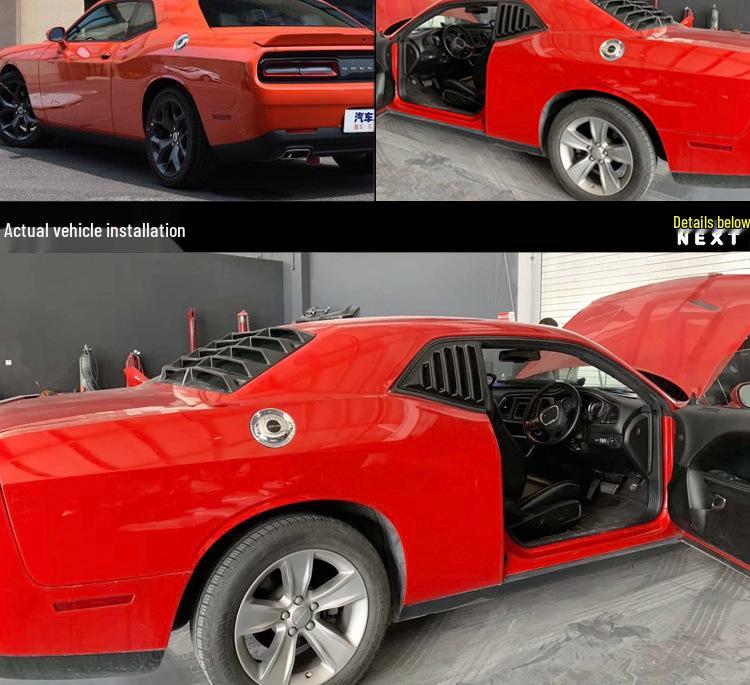 Rear & Side Window Louvers for 2015-2022 Dodge Challenger SRT Demon Hellcat