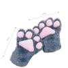 Cartoon Plush Mittens Plush Fluffy Cat Gloves New Cute Cat Claw Paw Gloves  Women