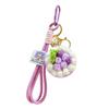 Crochet Cake Keychain: Orange & Grape Pendant Gift for Friend’s Birthday