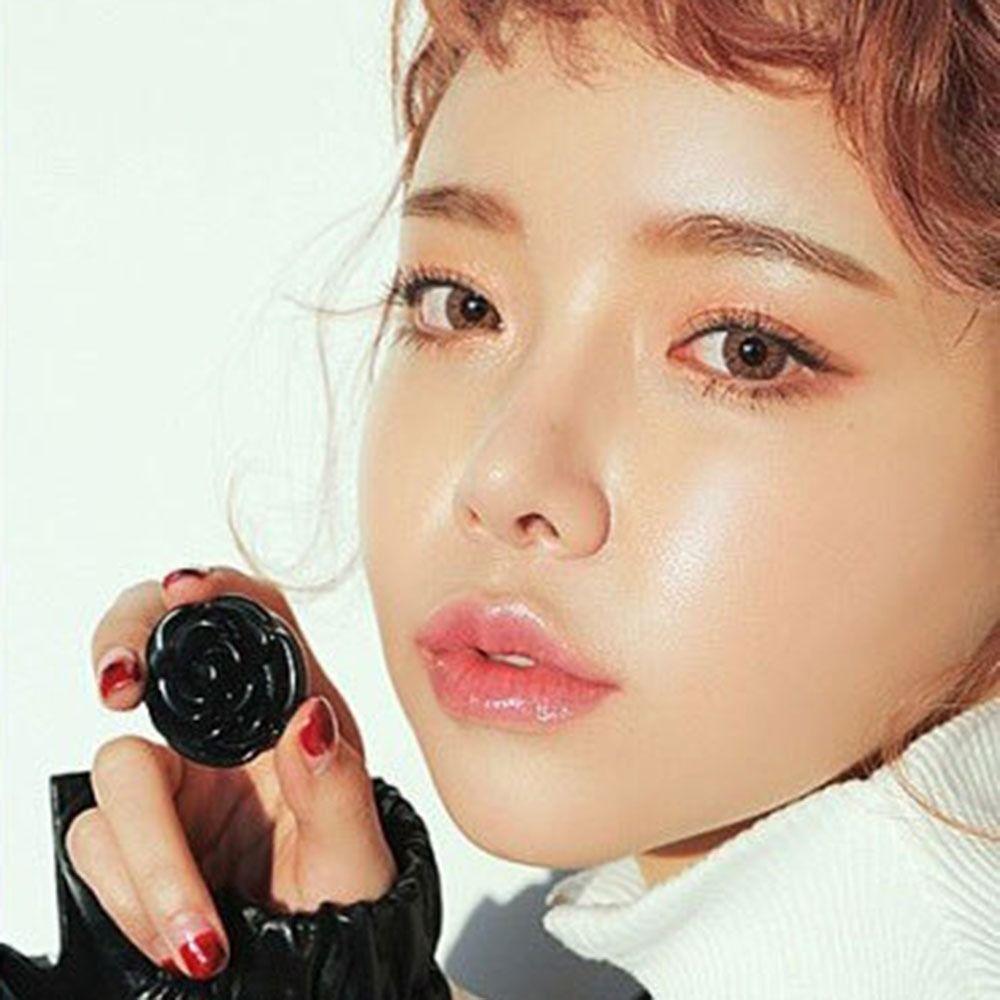 3D Роза Косметический Контейнер для Бальзама для Губ Маленькое Зеркальце Пустой Многоразовый Горшочек для Теней для Век Женщины