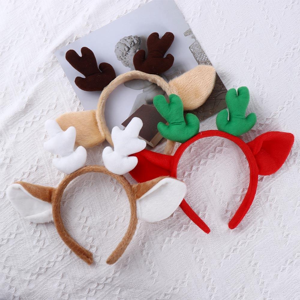 Female Cloth Make Up Antler Headband Korean Style Head Hoop Hair Accessories Women Hair Band