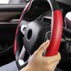1Pair Car Steering Wheel Cover Carbon Fiber Universal Non-Slip Booster Protective Cover Auto Truck Sport Interior