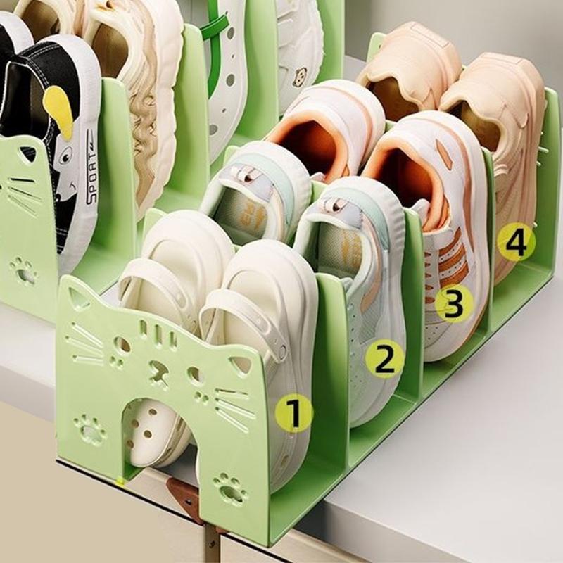 Полка для хранения обуви для котят, Стойка для обуви, Акриловый ящик, Простой шкаф для обуви начального уровня, Разделитель, Коробка для обуви, Большая вместимость, Экономия места