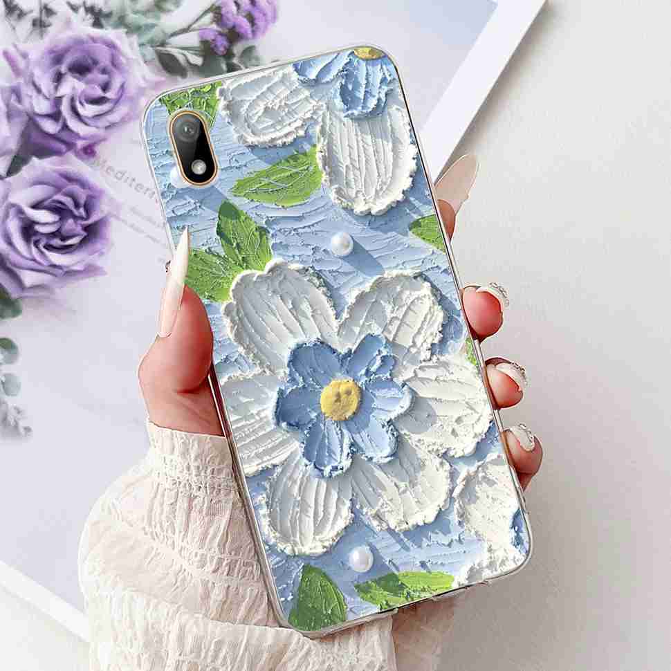 For Huawei Y5 2019 AMN-LX1 Case Colorful Butterfly Flowers Soft Silicone TPU Back Cover For Huawei y5 Y5 AMN-LX2 AMN-LX3 Bumper