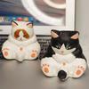 Wooden Cat Sculpture Modern Art Gift For Birthday And Holiday Celebrations