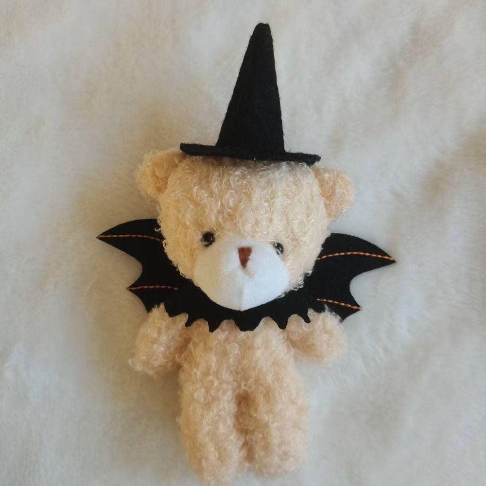 DIY Halloween Plush Pendant Kawaii Bear Plush Doll Little Bear Plush Keychain Phone Accessories