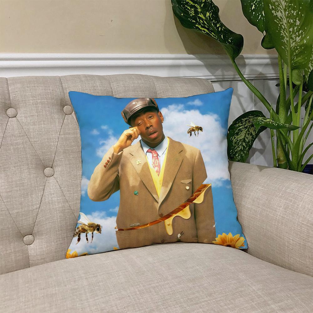 Чехол на подушку от рэпера T-Tyler-ES The C-Creator Квадратный чехол на диванную подушку Повседневный Удобный для кожи Чехол на подушку