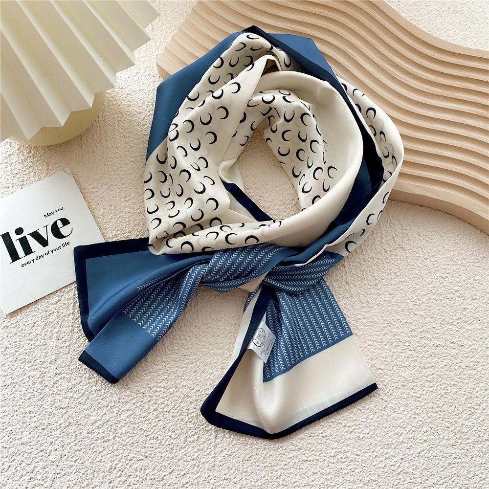 New Scarves Silk Scarves Women'S Spring And Autumn Season Long Decorative Professional Scarves Summer Thin Styles Paired With Shirts Stylish