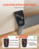 VEVOR Retractable Baby Gate, Extends to 1430 mm Wide, 795 mm Tall, with Security Lock, Easy to Use, Walk Through Without Tripping