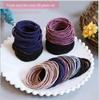 Thin Macaron Color Rubber Hair Band - Cute Korean Style Headband for Women and Students