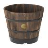 Takasho Деревянный бочонок-кашпо, Глубокий, Средний, PPW-02MN, 37 см Глубина x 30 см Высота x 37 см Ширина, Коричневый