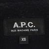A.P.C. Пальто Честерфилд XS темно-синее Хлопковый наполнитель Мужское Б/у
